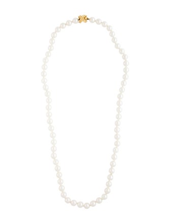 Tiffany & Co. 18K Pearl Signature X Necklace