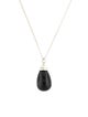 Tiffany & Co. Onyx Drop Pendant Necklace