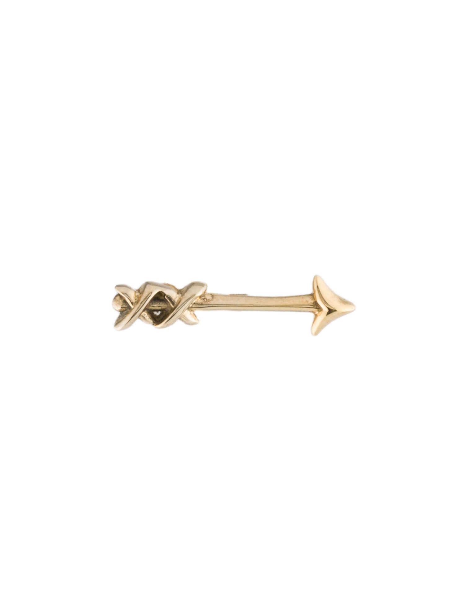 Tiffany & Co. 18K Arrow Single Stud Earrings