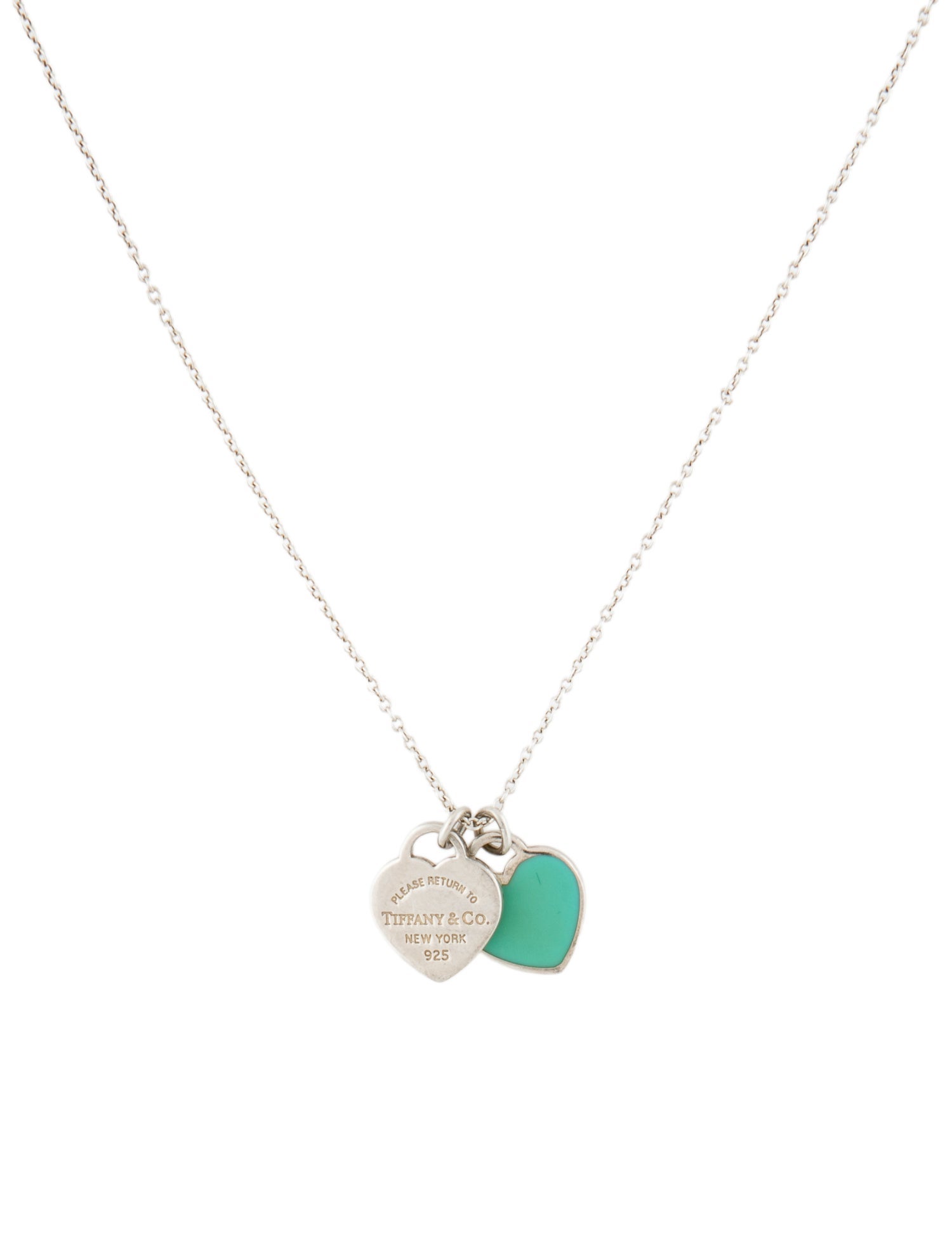Tiffany & Co. Tiffany Blue® Double Heart Tag Mini Pendant Necklace