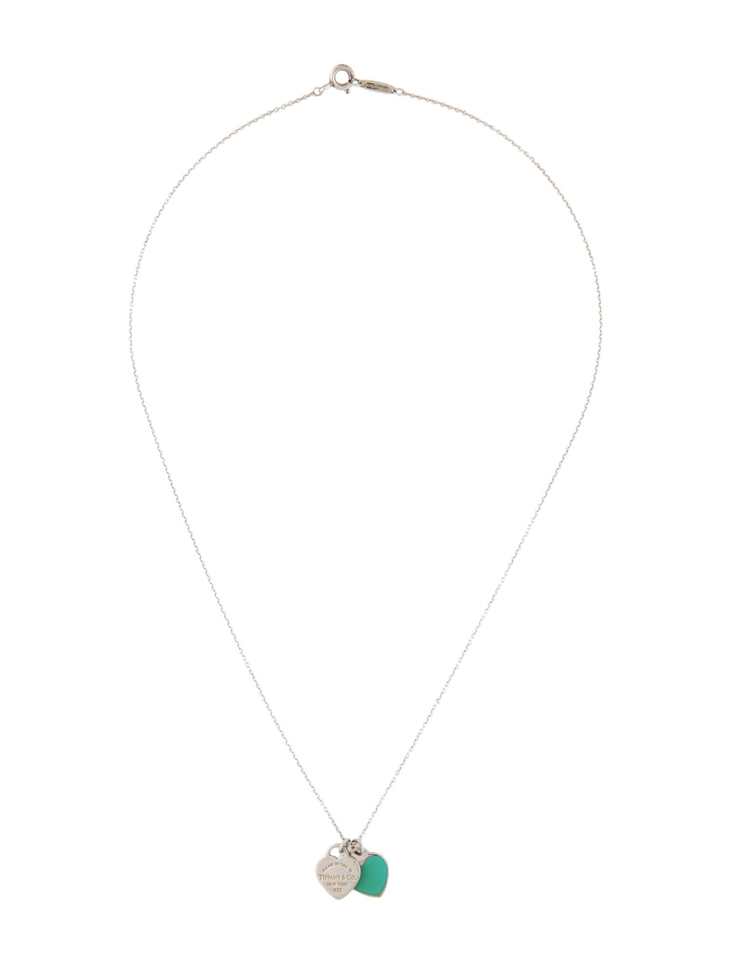 Tiffany & Co. Tiffany Blue® Double Heart Tag Mini Pendant Necklace