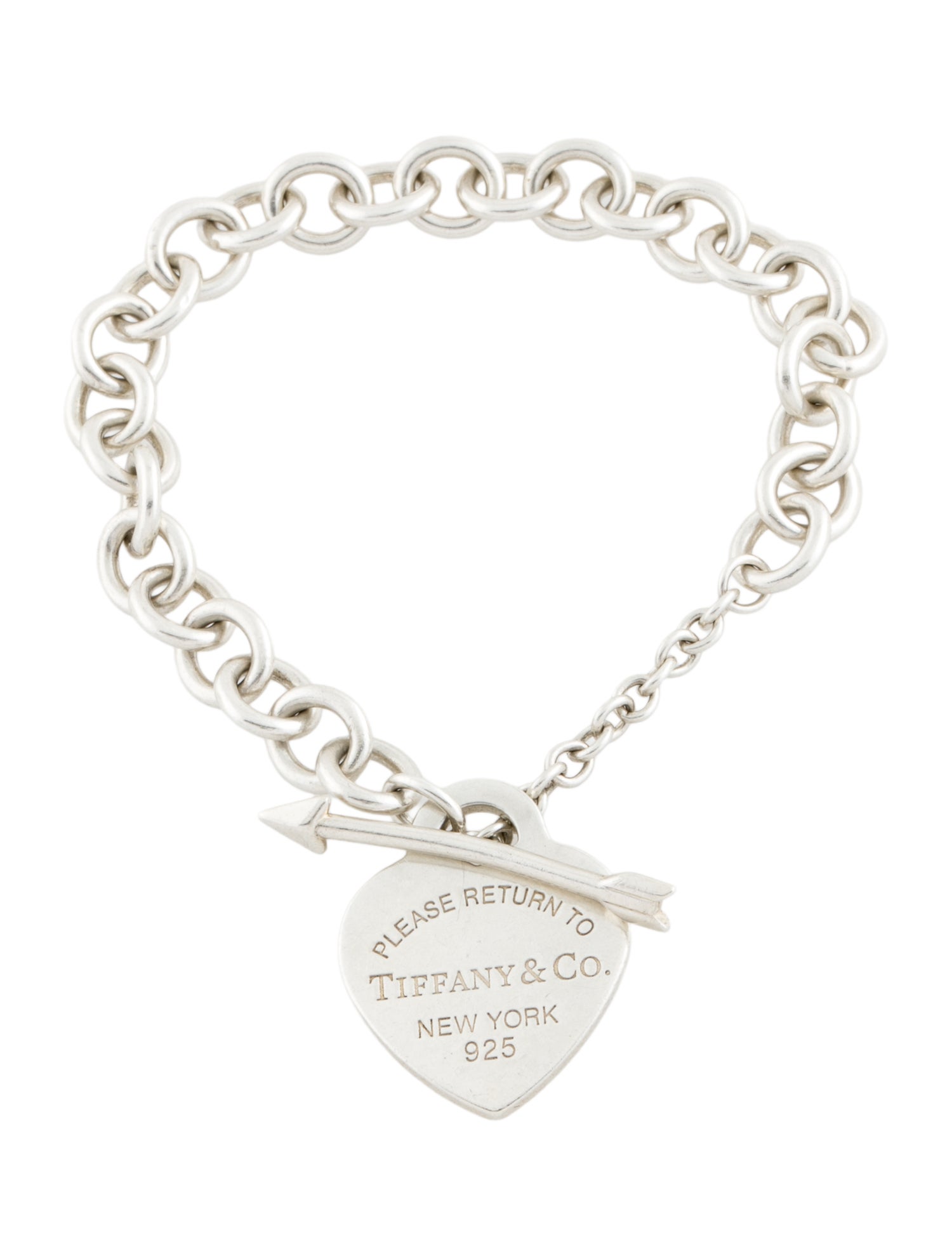 Tiffany & Co. Lovestruck Medium Heart Tag Charm Bracelet