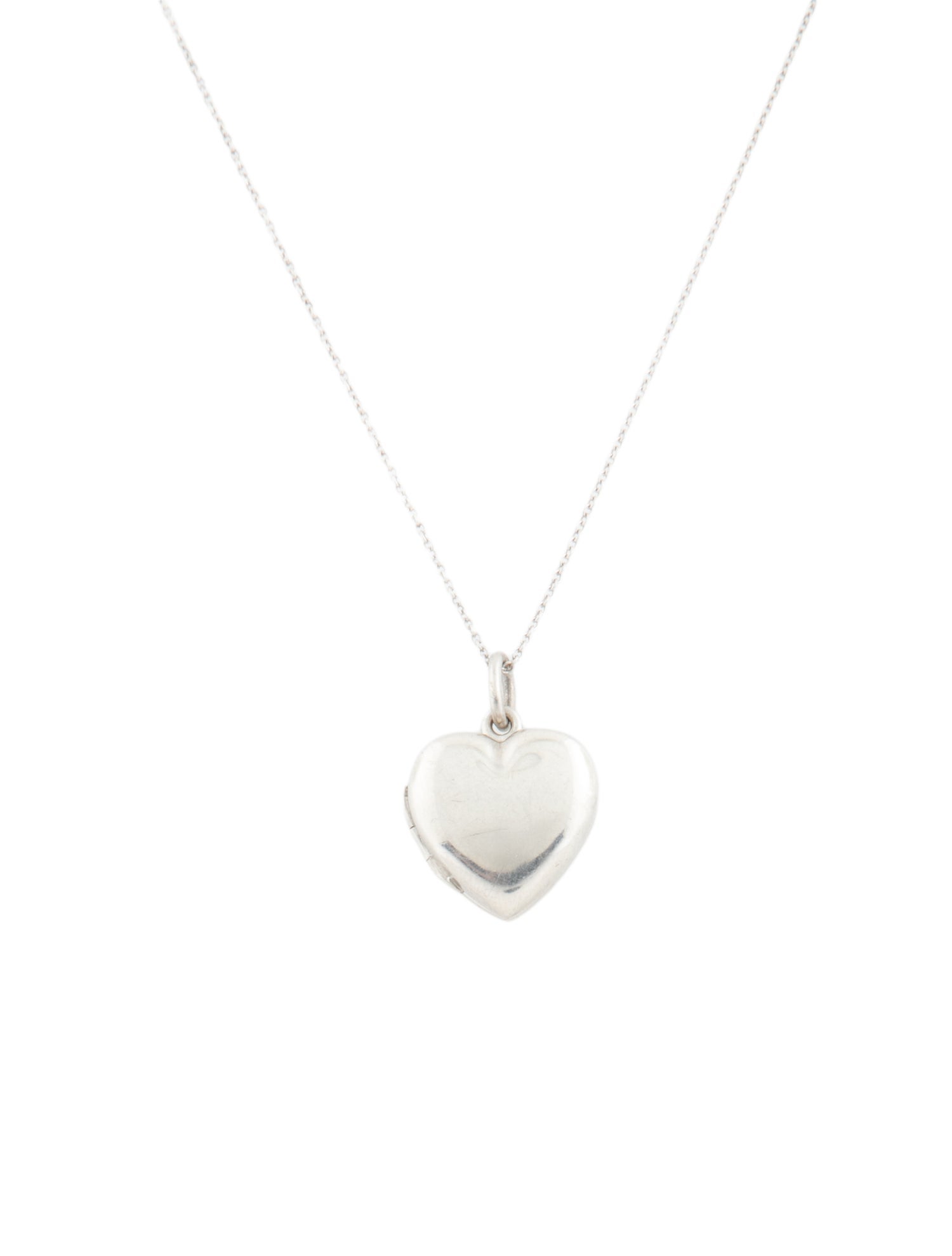 Tiffany & Co. Heart Locket Pendant Necklace