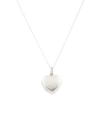Tiffany & Co. Heart Locket Pendant Necklace