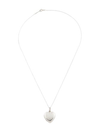 Tiffany & Co. Heart Locket Pendant Necklace
