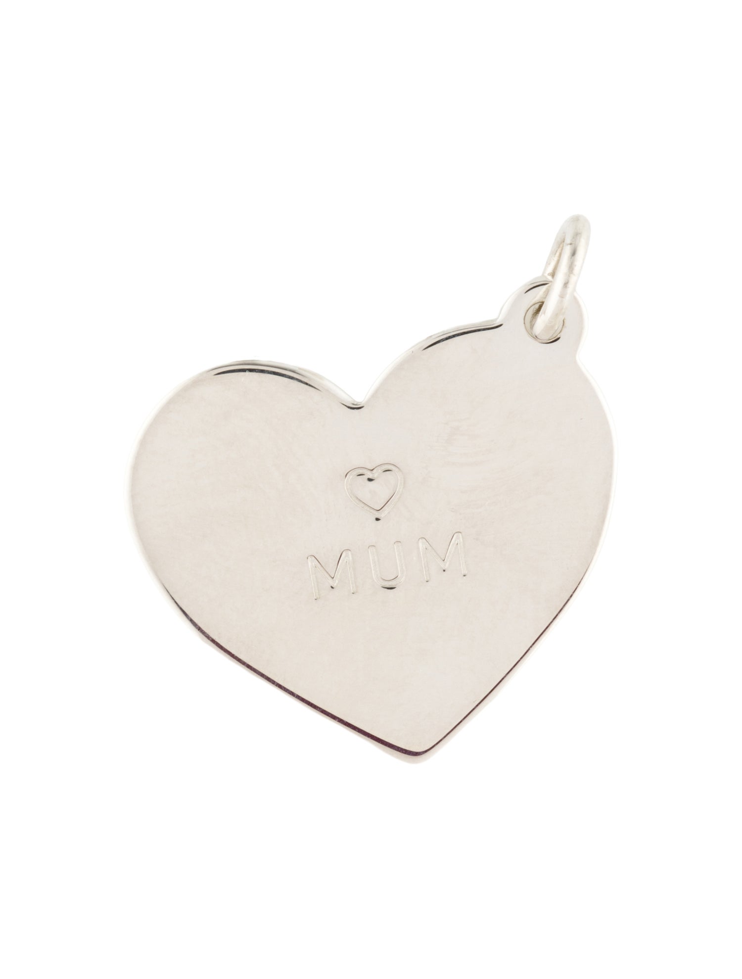 Tiffany & Co. 'MUM' Heart Tag Pendant