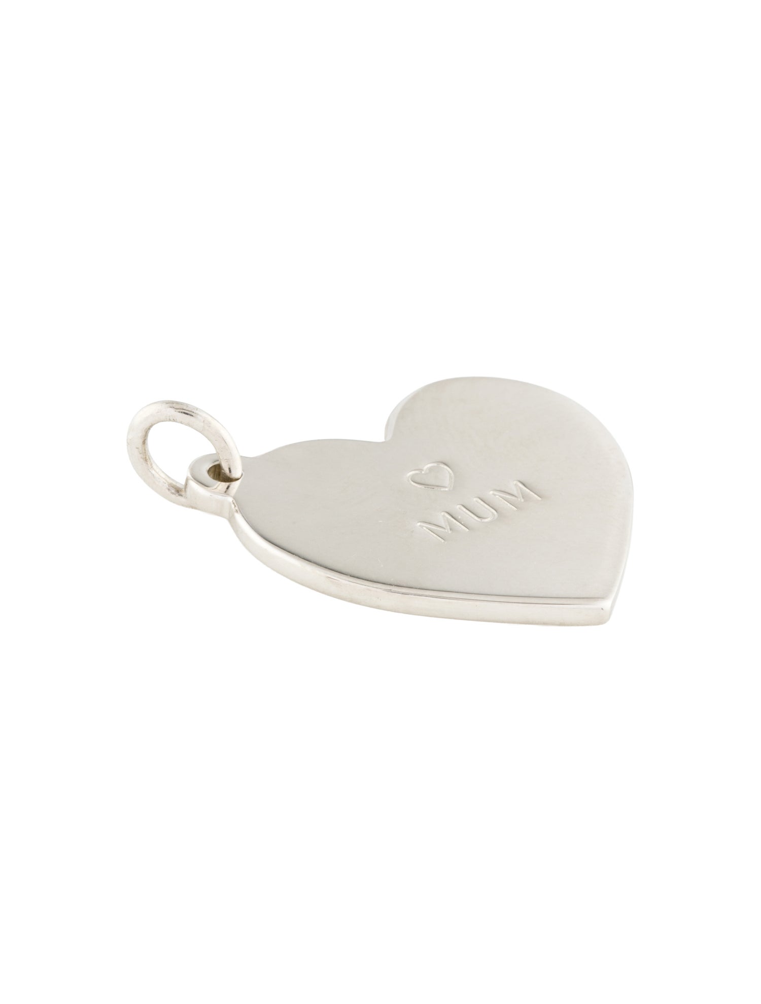 Tiffany & Co. 'MUM' Heart Tag Pendant