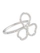 Tiffany & Co. Platinum Diamond Open Flower Ring