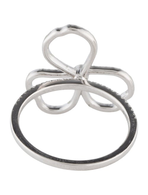 Tiffany & Co. Platinum Diamond Open Flower Ring