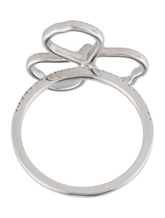 Tiffany & Co. Platinum Diamond Open Flower Ring