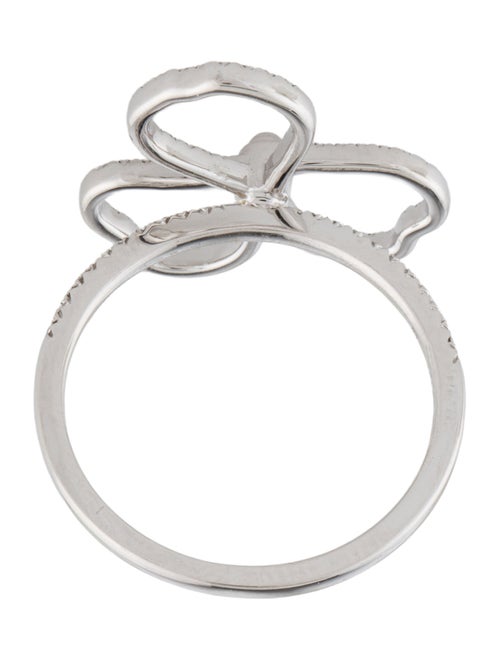 Tiffany & Co. Platinum Diamond Open Flower Ring