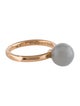 Tiffany & Co. 18K Moonstone Hardware Ball Ring