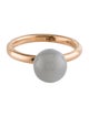 Tiffany & Co. 18K Moonstone Hardware Ball Ring