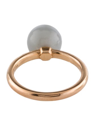 Tiffany & Co. 18K Moonstone Hardware Ball Ring