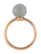 Tiffany & Co. 18K Moonstone Hardware Ball Ring