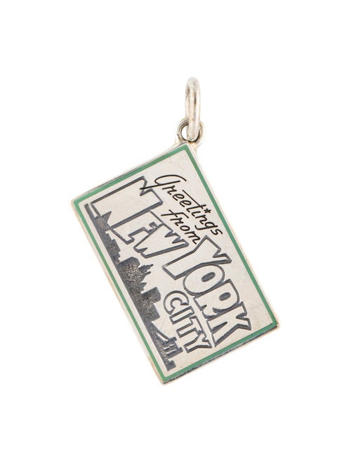 Tiffany & Co. Enamel 'Greetings from New York City' Postcard Charm