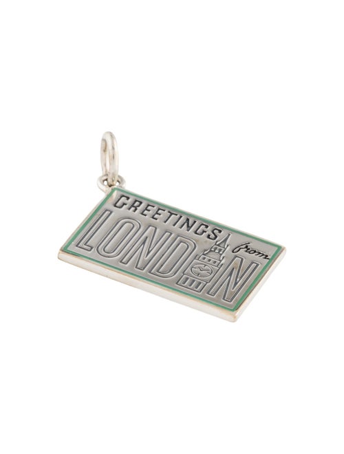 Tiffany & Co. Enamel "Greetings From London" Postcard Charm