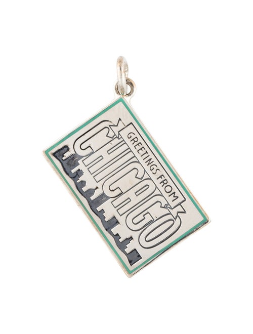 Tiffany & Co. Enamel 'Chicago' Postcard Charm
