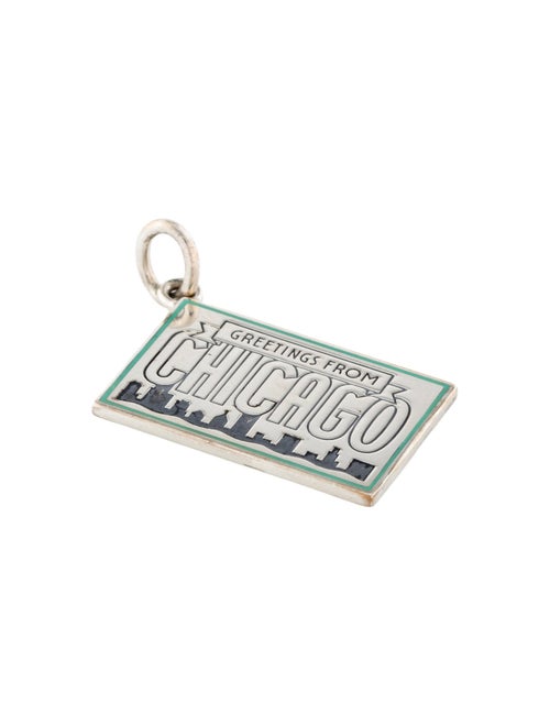 Tiffany & Co. Enamel 'Chicago' Postcard Charm