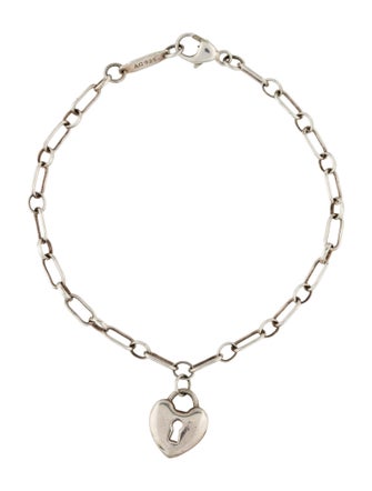 Tiffany & Co. Heart Lock Charm Bracelet