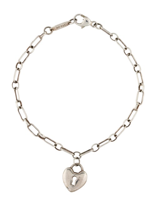 Tiffany & Co. Heart Lock Charm Bracelet
