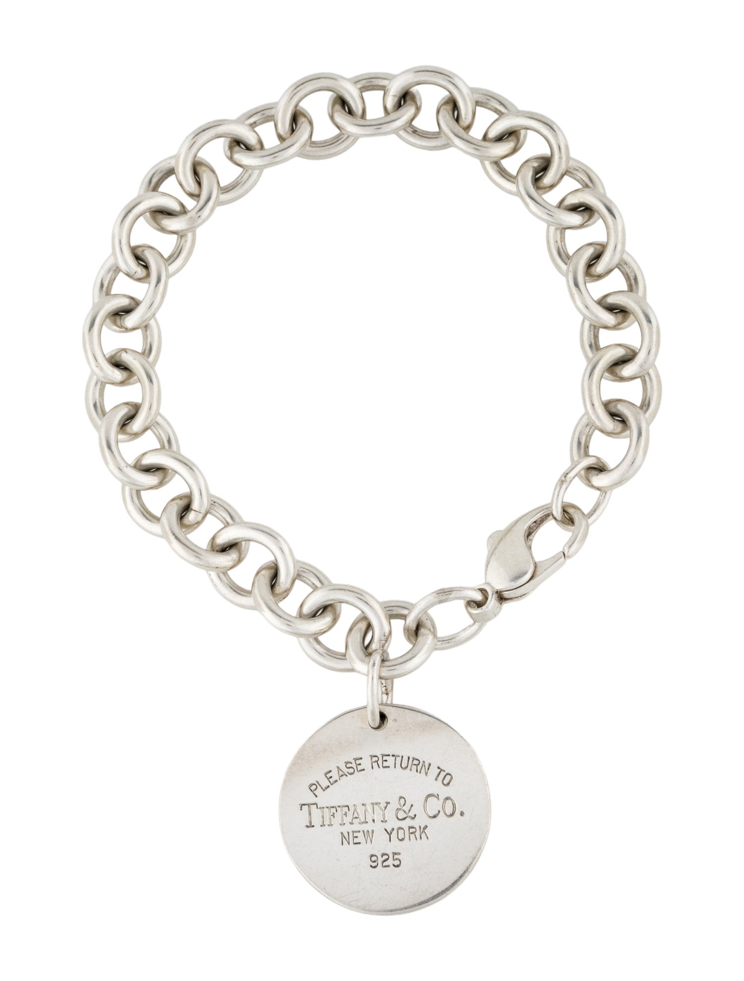 Tiffany & Co. Round Tag Charm Bracelet