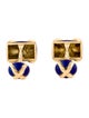Tiffany & Co. Vintage 18K Enamel 'X' Cufflinks