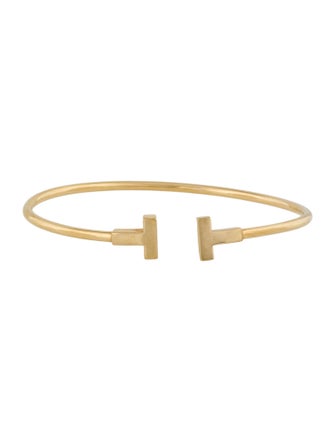 Tiffany & Co. 18K T Wire Bracelet
