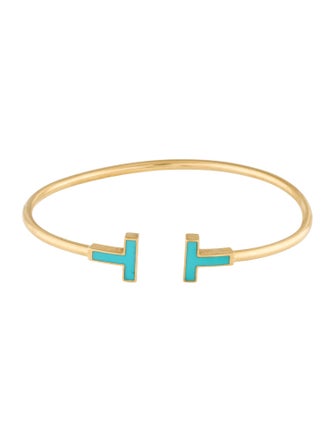 Tiffany & Co. 18K Turquoise Wire Bracelet