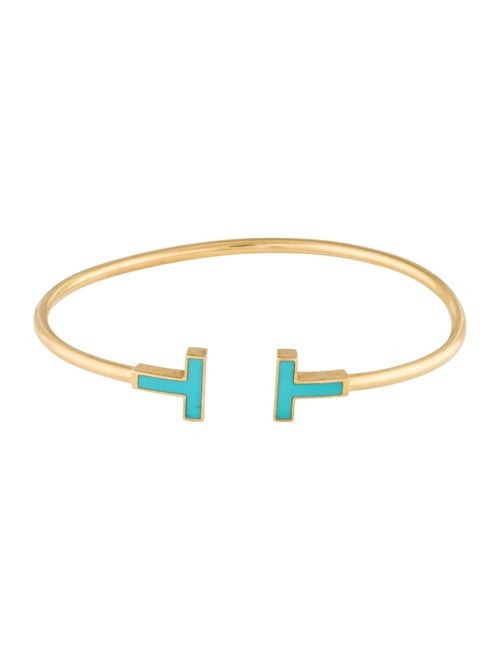 Tiffany & Co. 18K Turquoise Wire Bracelet