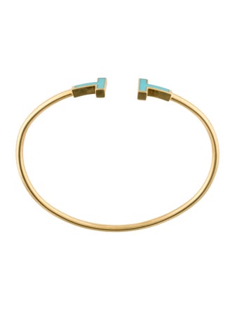 Tiffany & Co. 18K Turquoise Wire Bracelet