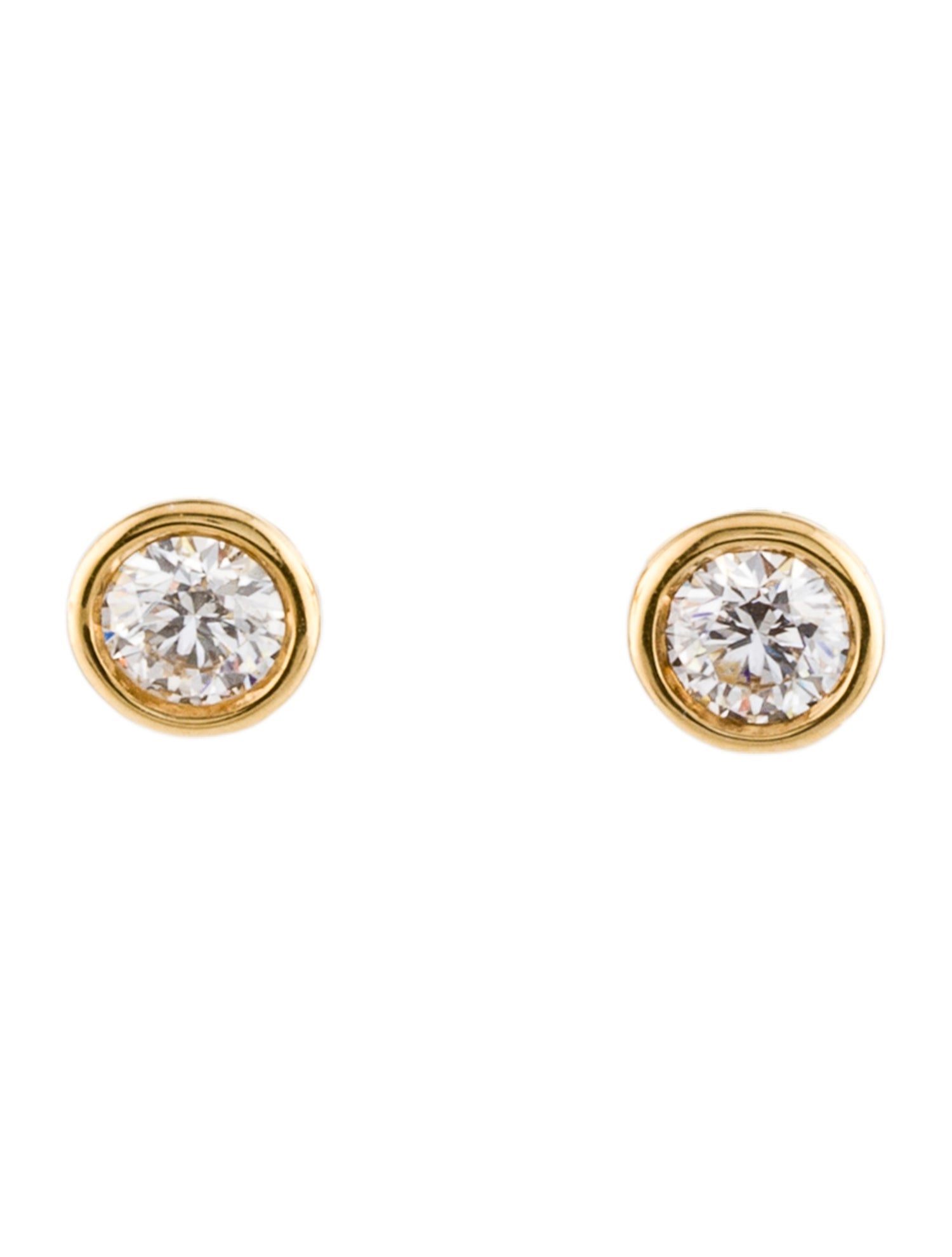 Tiffany & Co. 18K Diamond Threaded Stud Earrings