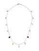 Tiffany & Co. Amethyst & Chalcedony Station Necklace