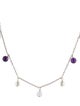 Tiffany & Co. Amethyst & Chalcedony Station Necklace