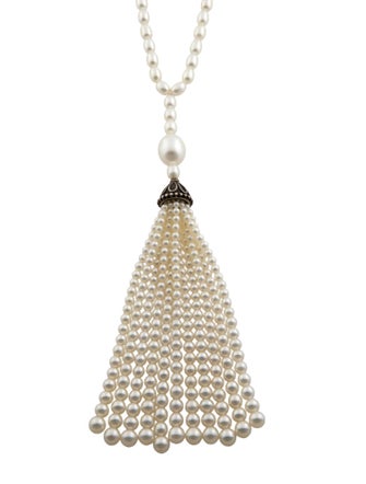 Tiffany & Co. Pearl Tassel Necklace