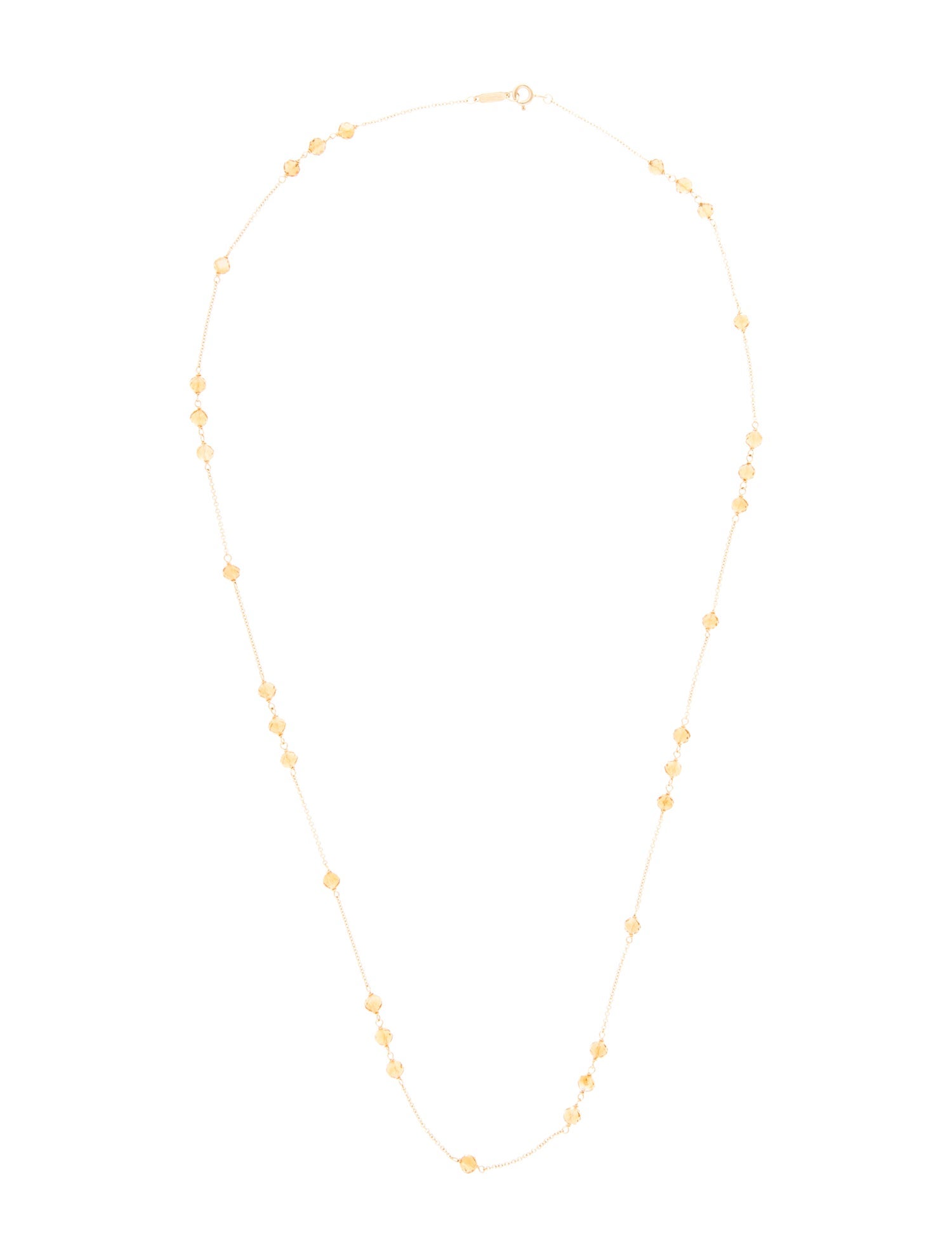 Tiffany & Co. 18K Citrine Garden Station Necklace