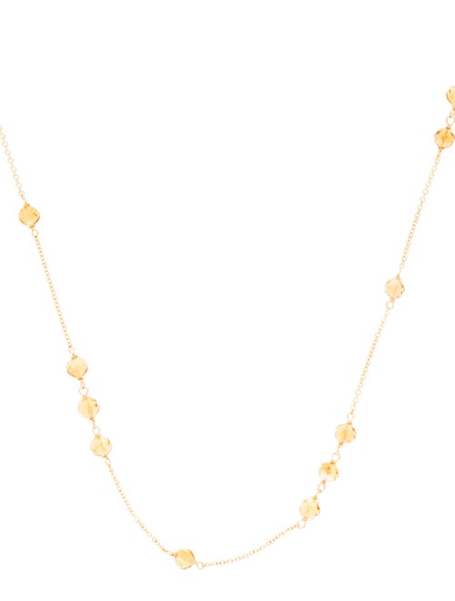 Tiffany & Co. 18K Citrine Garden Station Necklace