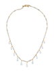Tiffany & Co. 18K Aquamarine Briolette Toggle Necklace