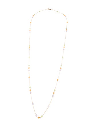 Tiffany & Co. 18K Amethyst, Citrine & Peridot Garden Station Necklace