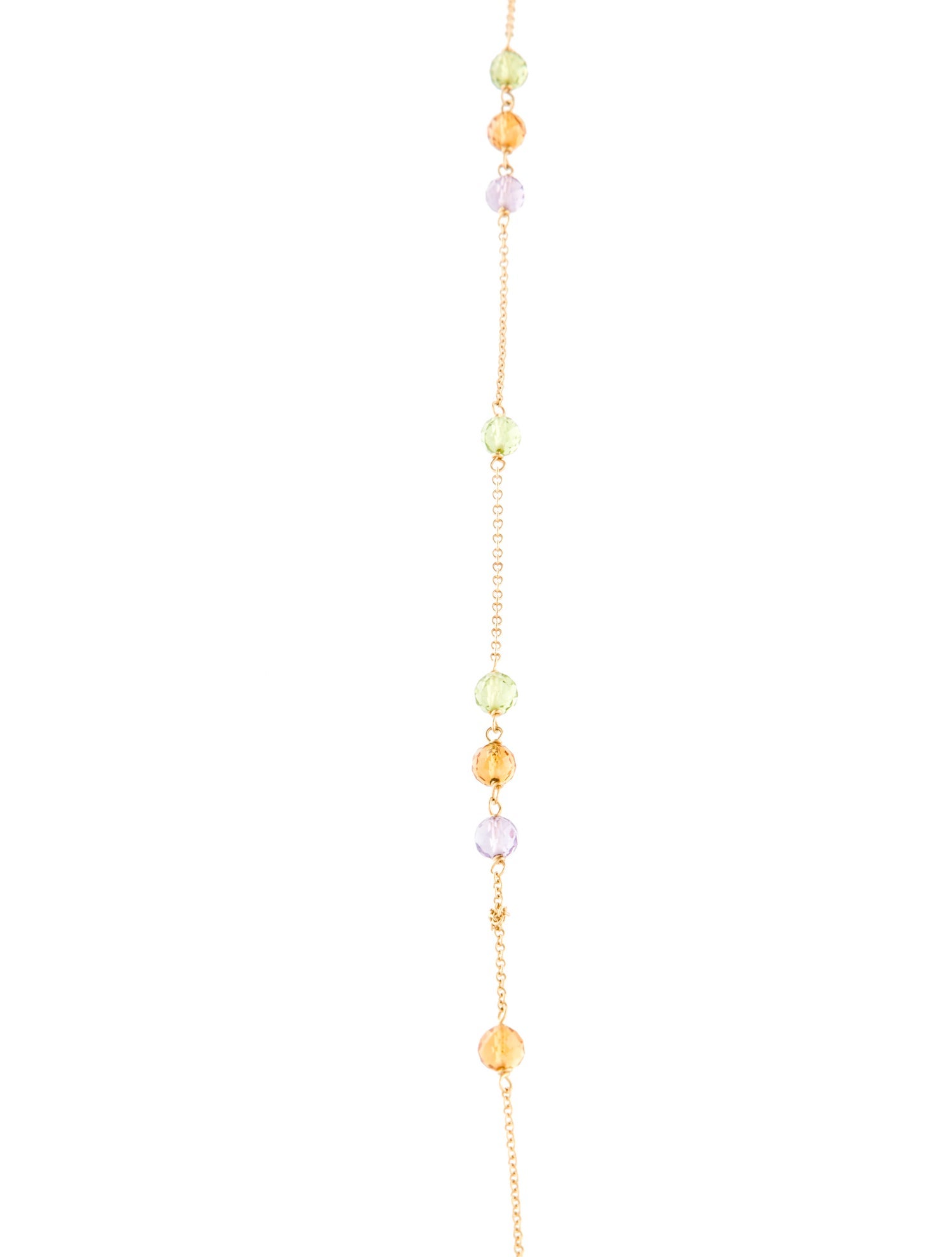 Tiffany & Co. 18K Amethyst, Citrine & Peridot Garden Station Necklace