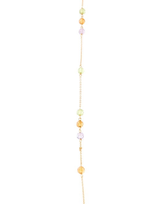 Tiffany & Co. 18K Amethyst, Citrine & Peridot Garden Station Necklace