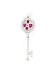 Tiffany & Co. Platinum Ruby & Diamond Key Pendant