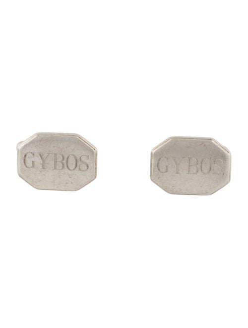 Tiffany & Co. Engine-turned Engraved 'GYBOS' Octagon Cufflinks
