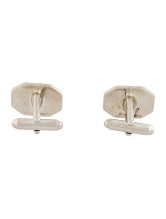 Tiffany & Co. Engine-turned Engraved 'GYBOS' Octagon Cufflinks