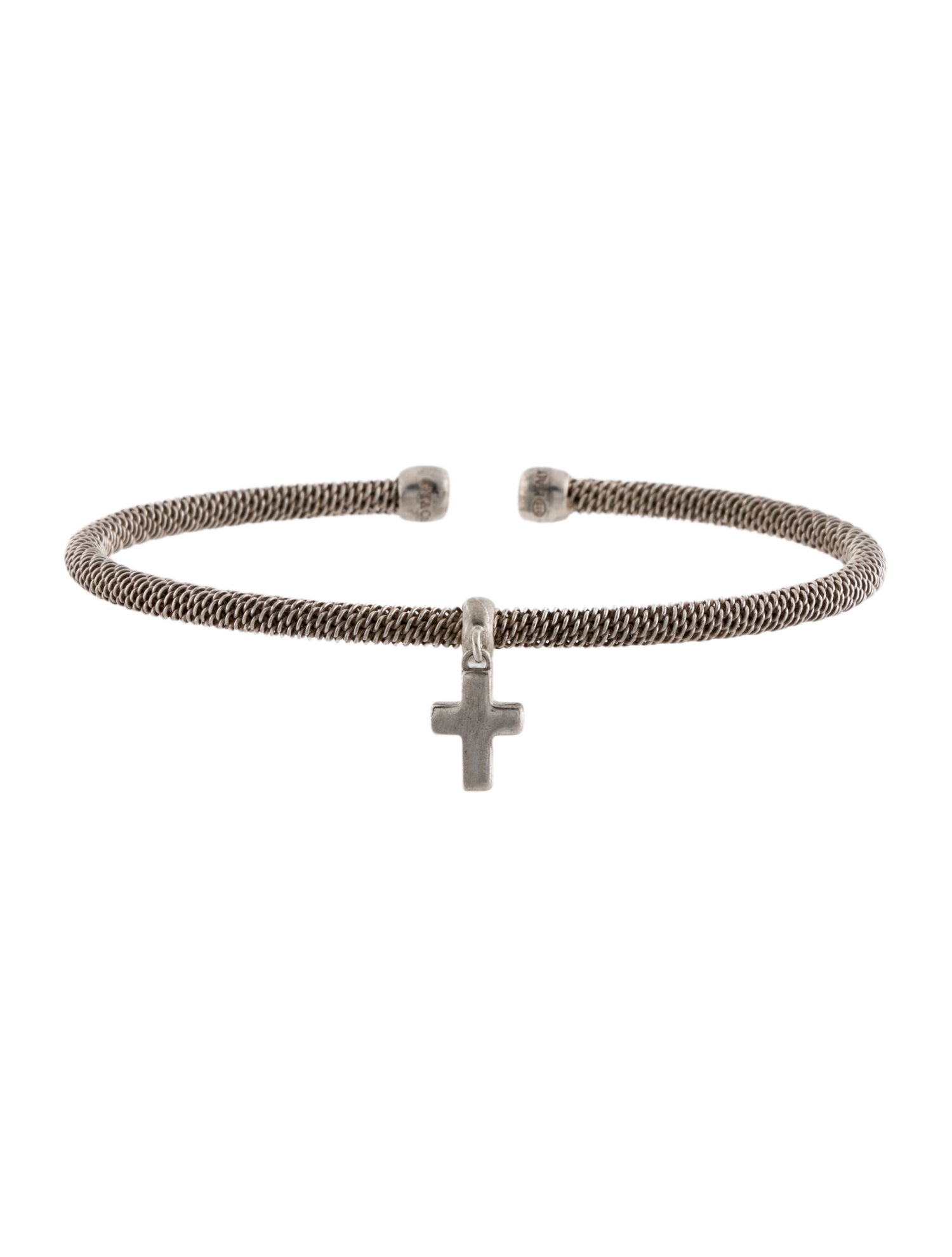 Tiffany & Co. Somerset Cross Charm Cuff Bracelet