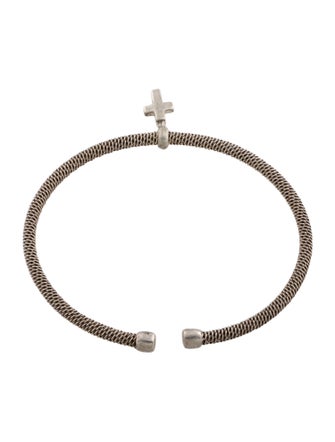 Tiffany & Co. Somerset Cross Charm Cuff Bracelet