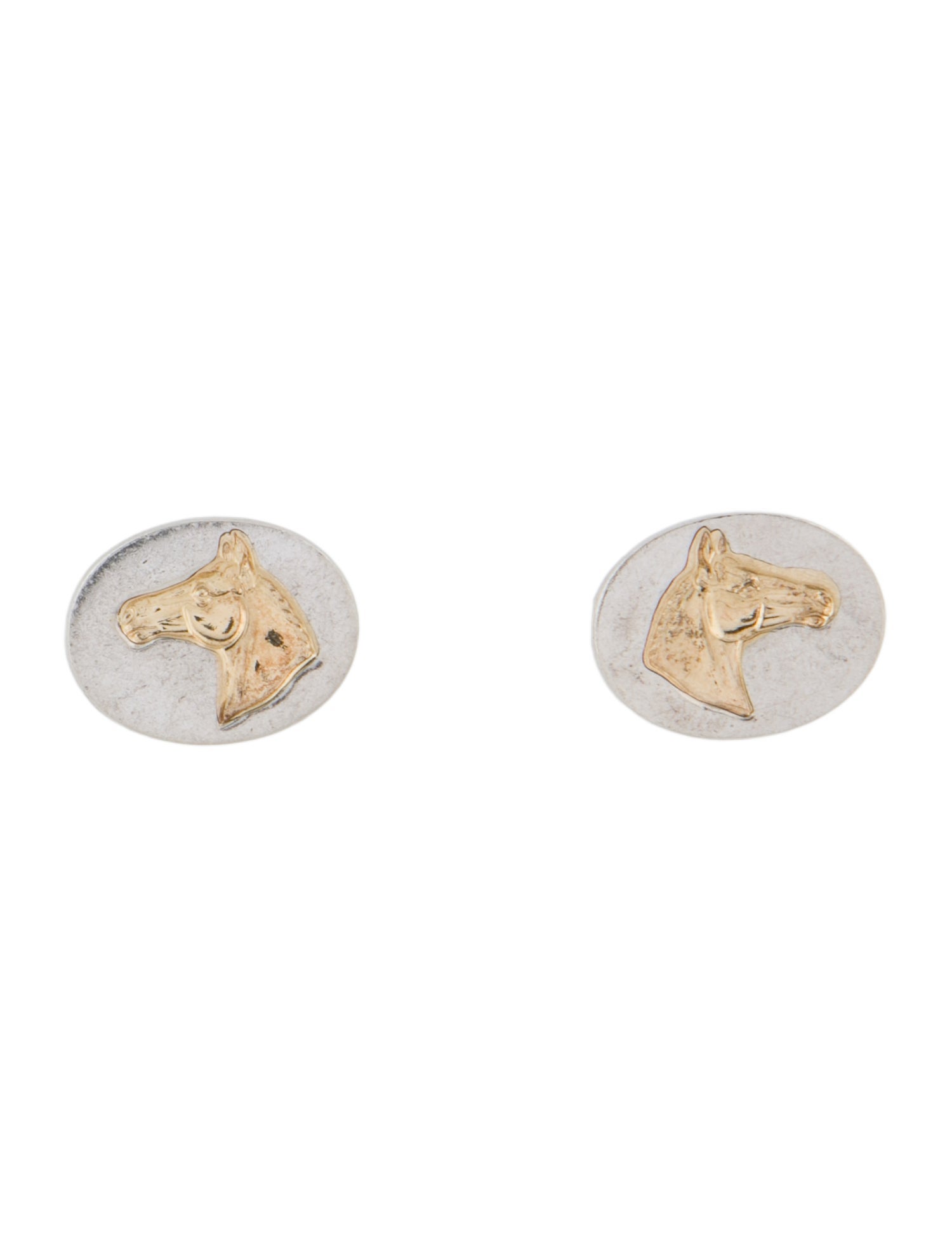 Tiffany & Co. Two-Tone Horse Cufflinks