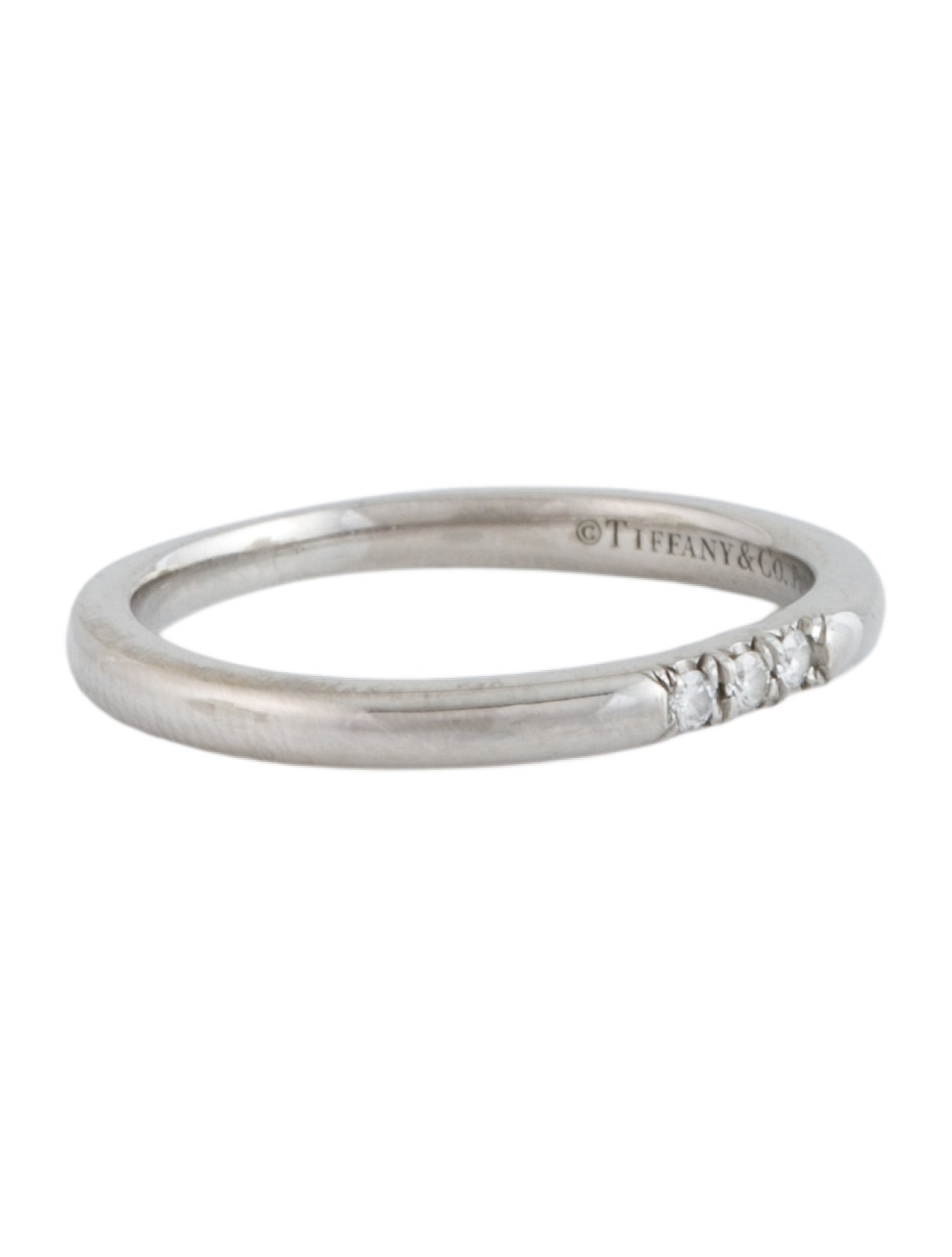 Tiffany & Co. Platinum Diamond Tiffany Forever Wedding Band
