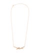 Tiffany & Co. 18K Diamond Knot Pendant Necklace