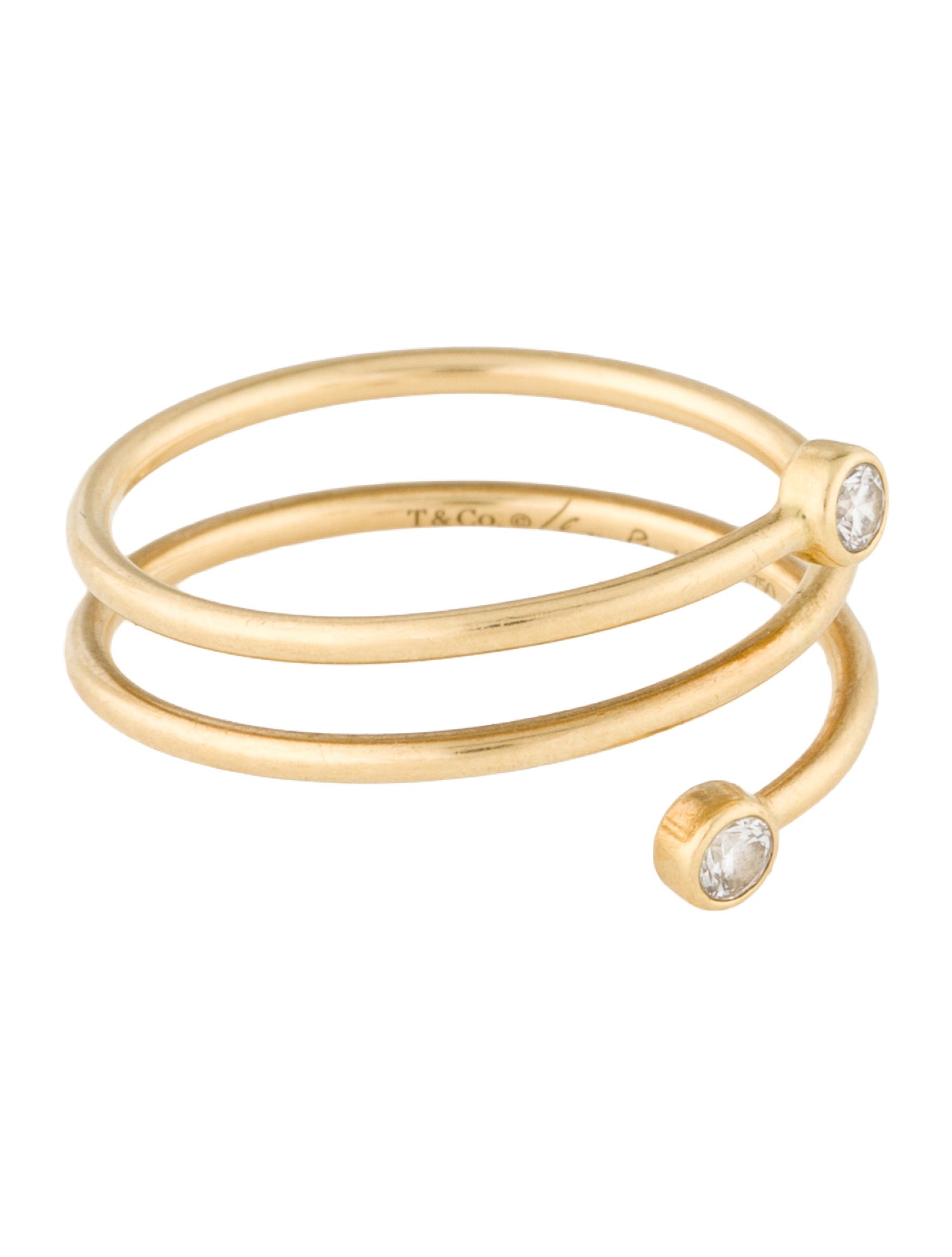 Tiffany & Co. 18K Diamond Hoop Ring